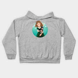 Nostalgic 90s Girl Christmas Kids Hoodie